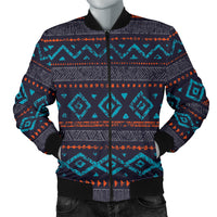 Seamless Ethnic Ornaments Men's Bomber Jacket LT10 - Wonder Print Shop
