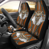 Snow Owl Symbol Native American Pride Car Seat Covers LT10 - Wonder Print Shop