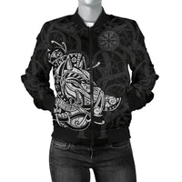 Viking Boar Women's Bomber Jacket RLT12 - Wonder Print Shop