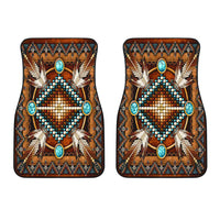 Mandala Brownl Native American Front Car Mats (Set Of 2) LT10 - Wonder Print Shop
