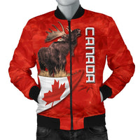 Canada Moose Men Bomber Jacket Maple Leaf - Wonder Print Shop