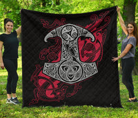 Viking Hammer Mjollnir Premium Quilt RLT12 - Wonder Print Shop