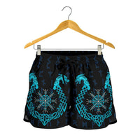 viking-womens-shorts-aegishjalmur-helm-of-awe-blue-edition