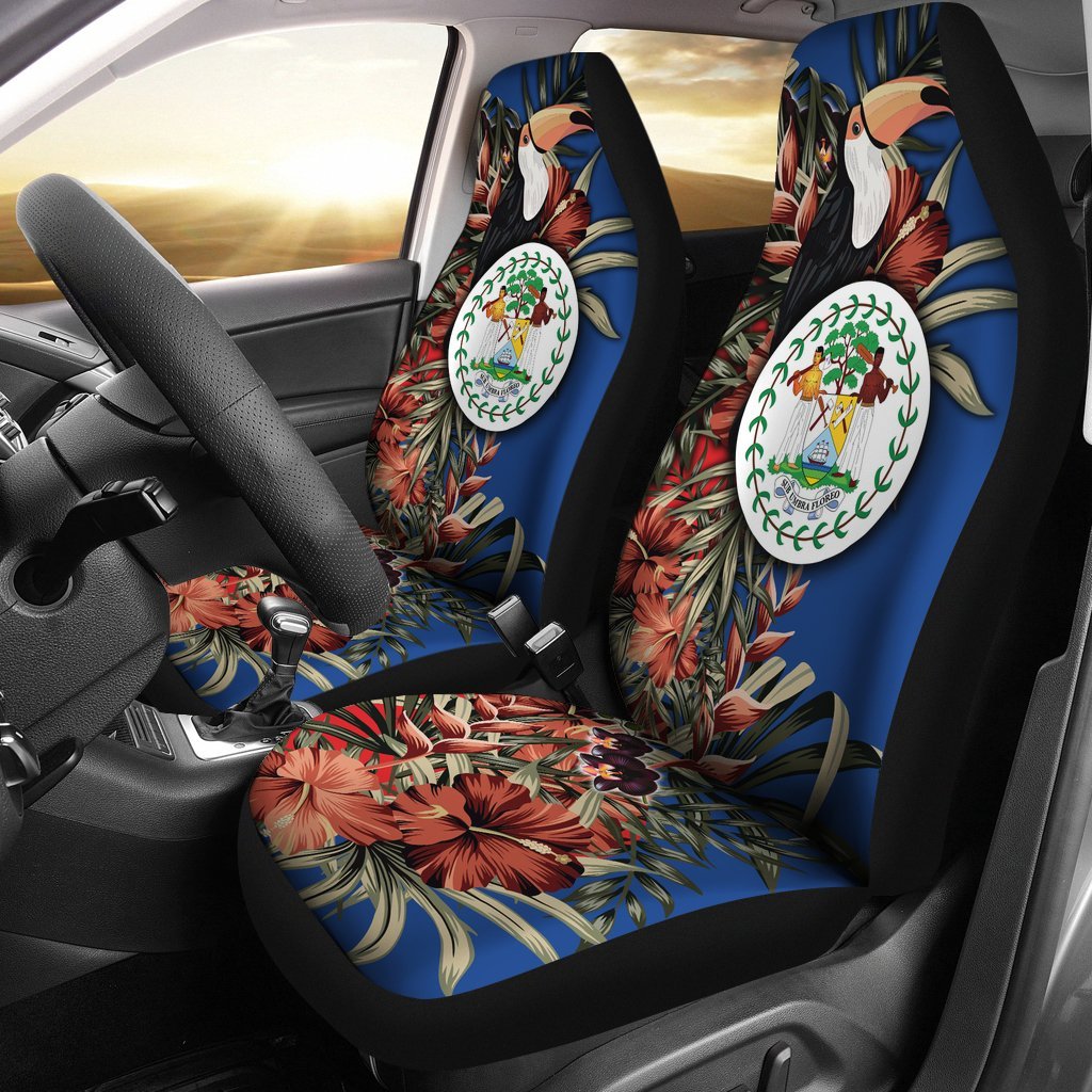 belize-car-seat-covers-belize-national-flag-with-toucan-and-black-orchid