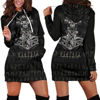 Viking Hoodie Dress Mjolnir RLT12 - Wonder Print Shop