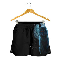 viking-womens-shorts-fenrir-viking-wolf-and-moon