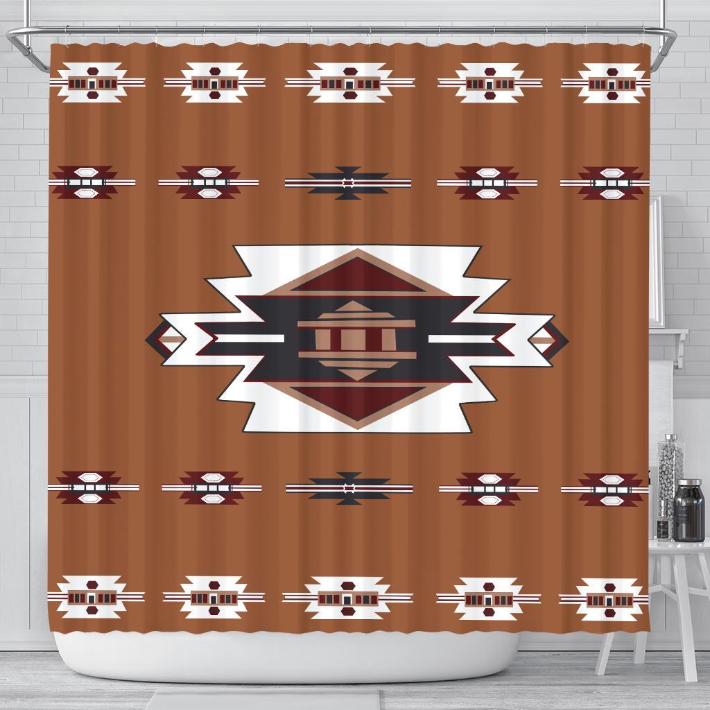 brown-pattern-shower-curtain