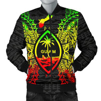 Guam Polynesian Men's Bomber Jacket Map Reggae - Wonder Print Shop