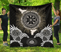 Viking Premium Quilt Raven, Valknut and Vegvisir RLT12 - Wonder Print Shop
