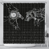 viking-shower-curtain-raven-and-wolf-special-tattoo
