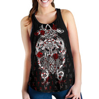 Viking Tyr Tattoo Blood Women's Racerback Tank RLT12 - Wonder Print Shop