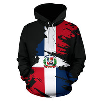 Dominican Republic Hoodie Flag Painting - Wonder Print Shop
