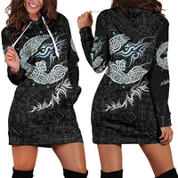 Viking Fenrir Wolf Women's Hoodie Dress RLT12 - Wonder Print Shop