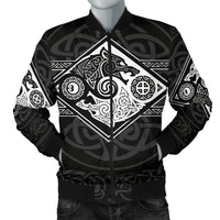 Vikings Men's Bomber Jacket The Wolves, Skoll and Hati RLT12 - Wonder Print Shop