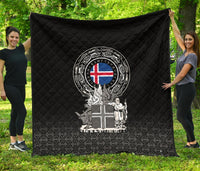 Viking Premium Quilt - Iceland Coat Of Arms RLT12 - Wonder Print Shop