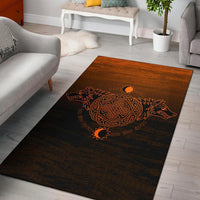 Viking Area Rug, Skoll and Hati Orange RLT12 - Wonder Print Shop