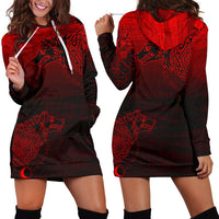 Viking Hoodie Dress, Skoll and Hati RLT12 - Wonder Print Shop