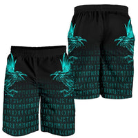viking-mens-shorts-the-raven-of-odin-rune-cyan