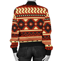 Seamless Ethnic Pattern Women's Bomber Jacket LT10 - Wonder Print Shop