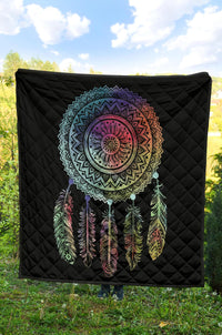 Mandala Dreamcatcher Native American Premium Quilt LT10 - Wonder Print Shop