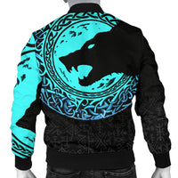 Viking Men's Bomber Jacket - Fenrir Norse Wolf RLT12 - Wonder Print Shop