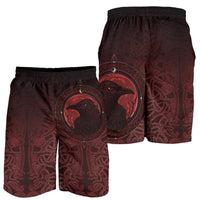 viking-mens-shorts-ethnic-odin-raven-red