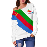Eritrea Off Shoulder Sweater Special Flag - Wonder Print Shop