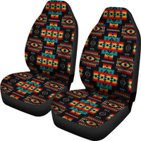 Black Navajo Pattern Native American Car Seat Covers LT10 - Wonder Print Shop