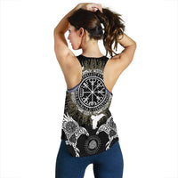 Viking Women's Racerback Tank - Raven, Valknut and Vegvisir RLT12 - Wonder Print Shop