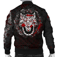 Viking Men's Bomber Jacket - Fenrir Viking Blood 3D RLT12 - Wonder Print Shop