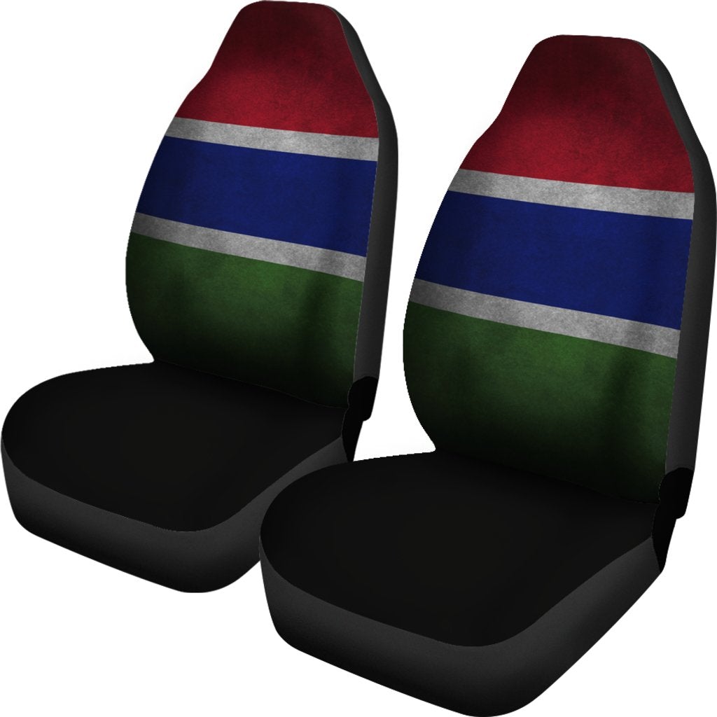 african-car-seat-covers-gambia-flag-grunge-style