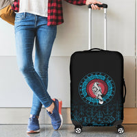 Viking Luggage Covers - Raven Celtic Cyan RLT12 - Wonder Print Shop