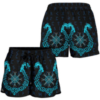 viking-womens-shorts-aegishjalmur-helm-of-awe-blue-edition