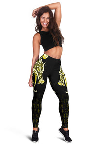 viking-leggings-fenrir-raven-and-vegvisir-tattoo-yellow