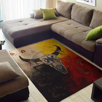 Bison Medicine Wheels Native American Pride Area Rug no link LT10 - Wonder Print Shop