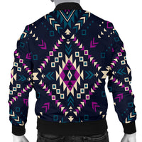 Dark Color Pattern Men's Bomber Jacket LT10 - Wonder Print Shop