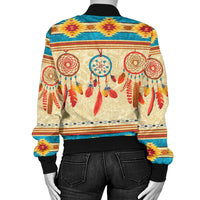 Feather Dream Catchers Women's Bomber Jacket LT10 - Wonder Print Shop