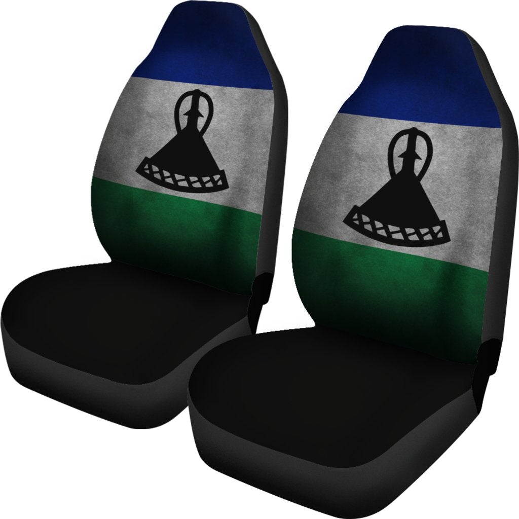 african-car-seat-covers-lesotho-flag-grunge-style