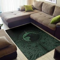 Viking Area Rug, Ethnic Odin Raven Green RLT12 - Wonder Print Shop