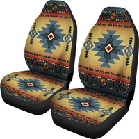 Blue Pattern Native American Car Seat Covers LT10 - Wonder Print Shop