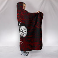 viking-hooded-blanket-raven-of-odin-and-symbol-viking-on-blood-background
