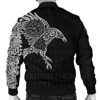Viking The Raven Of Odin Tattoo Men's Bomber Jacket RLT12 - Wonder Print Shop