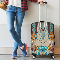 Turquoise Blue Pattern Breastplate Native American Luggage Covers LT10 - Wonder Print Shop