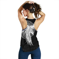 Custom Viking Women's Racerback Tank Mystical Raven Tattoo Special RLT12 - Wonder Print Shop