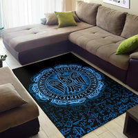 Viking Area Rug Raven Celtic Cyan RLT12 - Wonder Print Shop