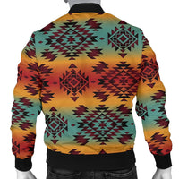 Blue Orange Men's Bomber Jacket LT10 - Wonder Print Shop