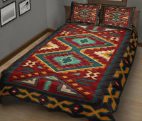 Tribe Ethnic Red Pattern Native American Quilt Bed Set LT10 - Wonder Print Shop