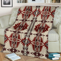 pattern-brow-and-red-premium-blanket