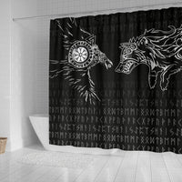 viking-shower-curtain-raven-and-wolf-special-tattoo
