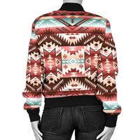 Red Vector Women's Bomber Jacket LT10 - Wonder Print Shop